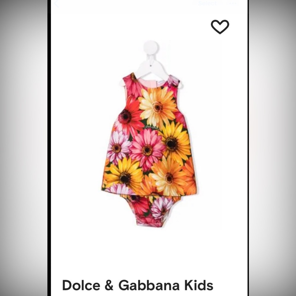 Dolce gabanna dress baby designer